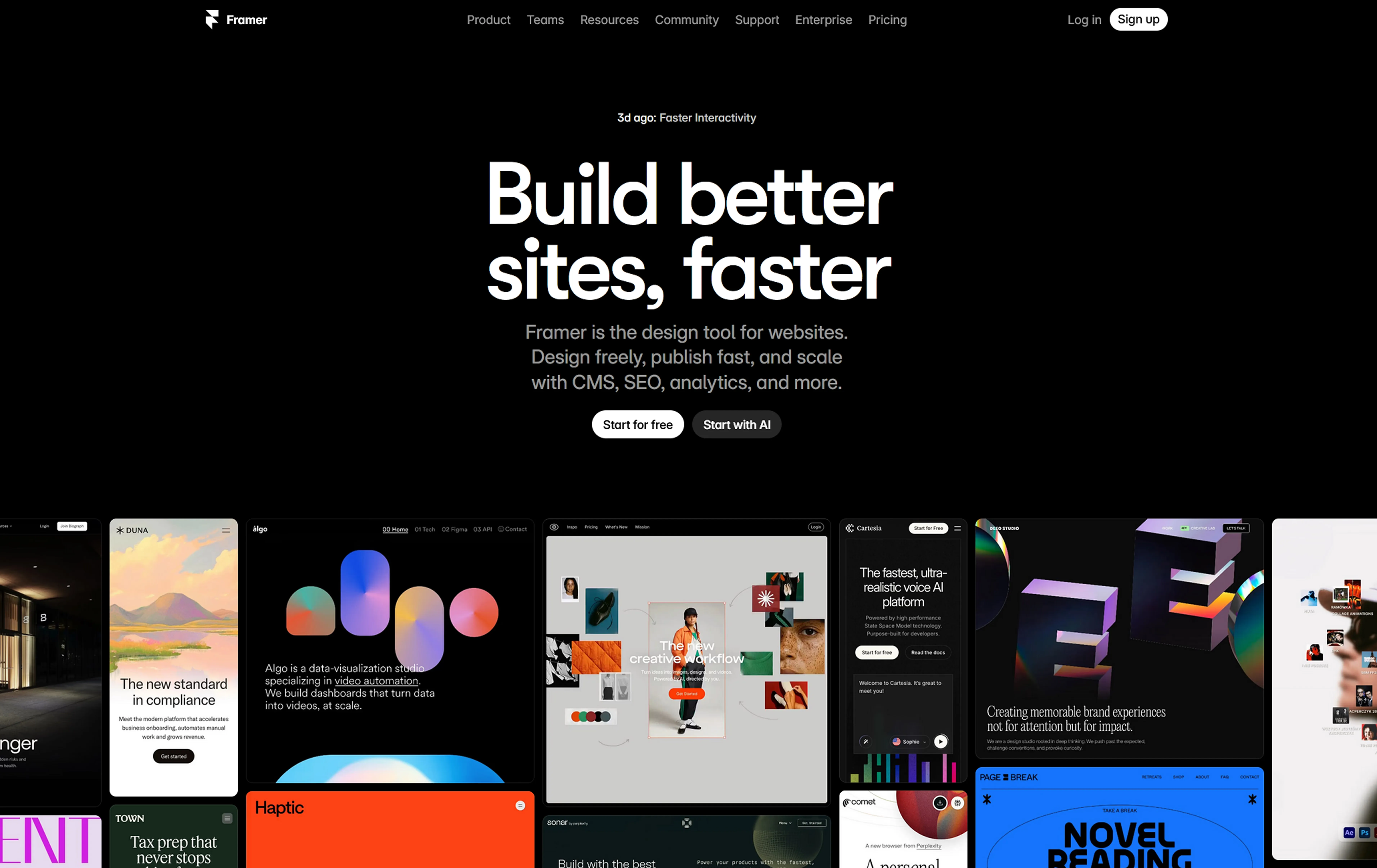 Framer — project cover