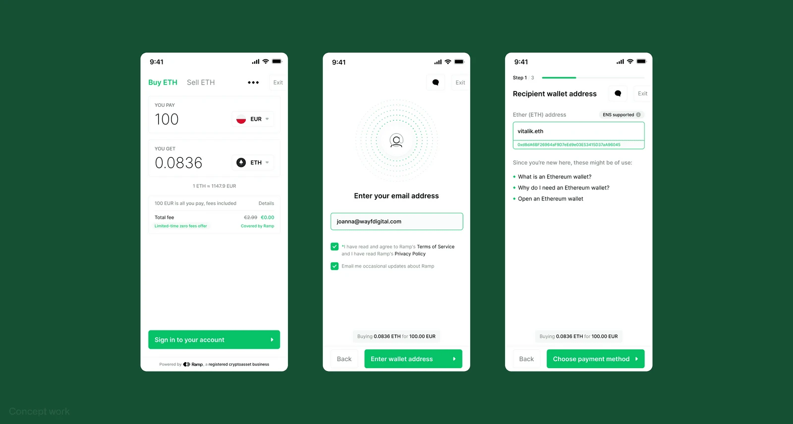 Ramp Network — product UX