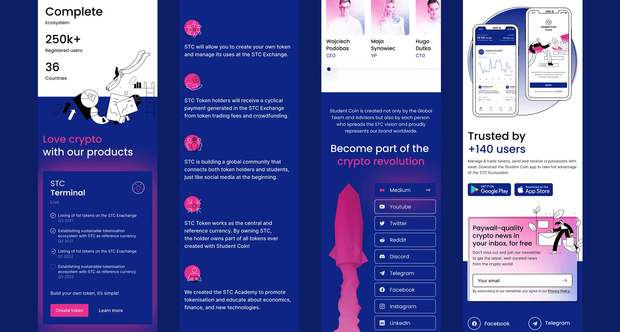 Student Coin — an app screen from the design and engineering work.